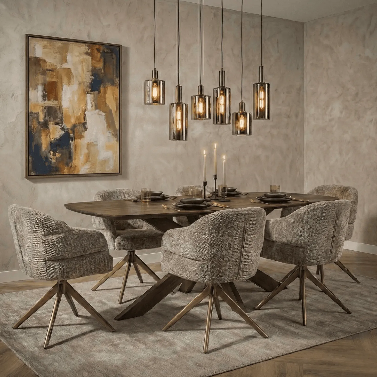 Nikki Eettafel deens ovaal Bruin Acaciahout bruin 200 cm