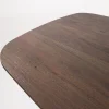 Nikki Eettafel deens ovaal Bruin Acaciahout bruin 160 cm