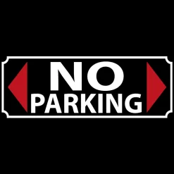No Parking - metalen bord