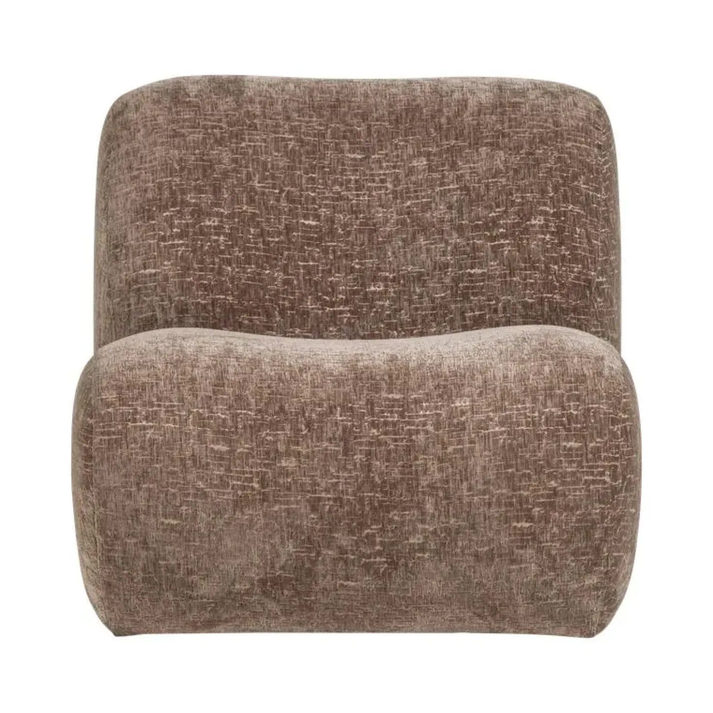 Nomu Fauteuil velvet Lichtbruin