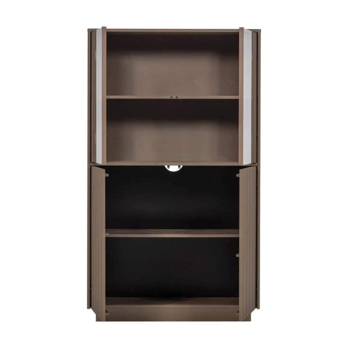 Nova Lage Vitrinekast Dennenhout Truffelbruin 102cm