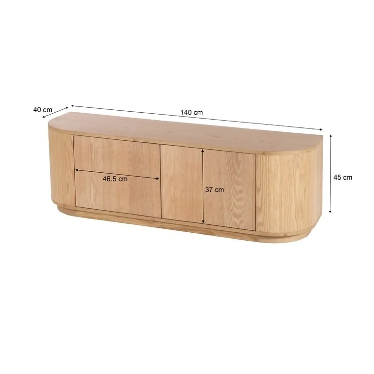 Novero Tv meubel naturel eiken 140cm