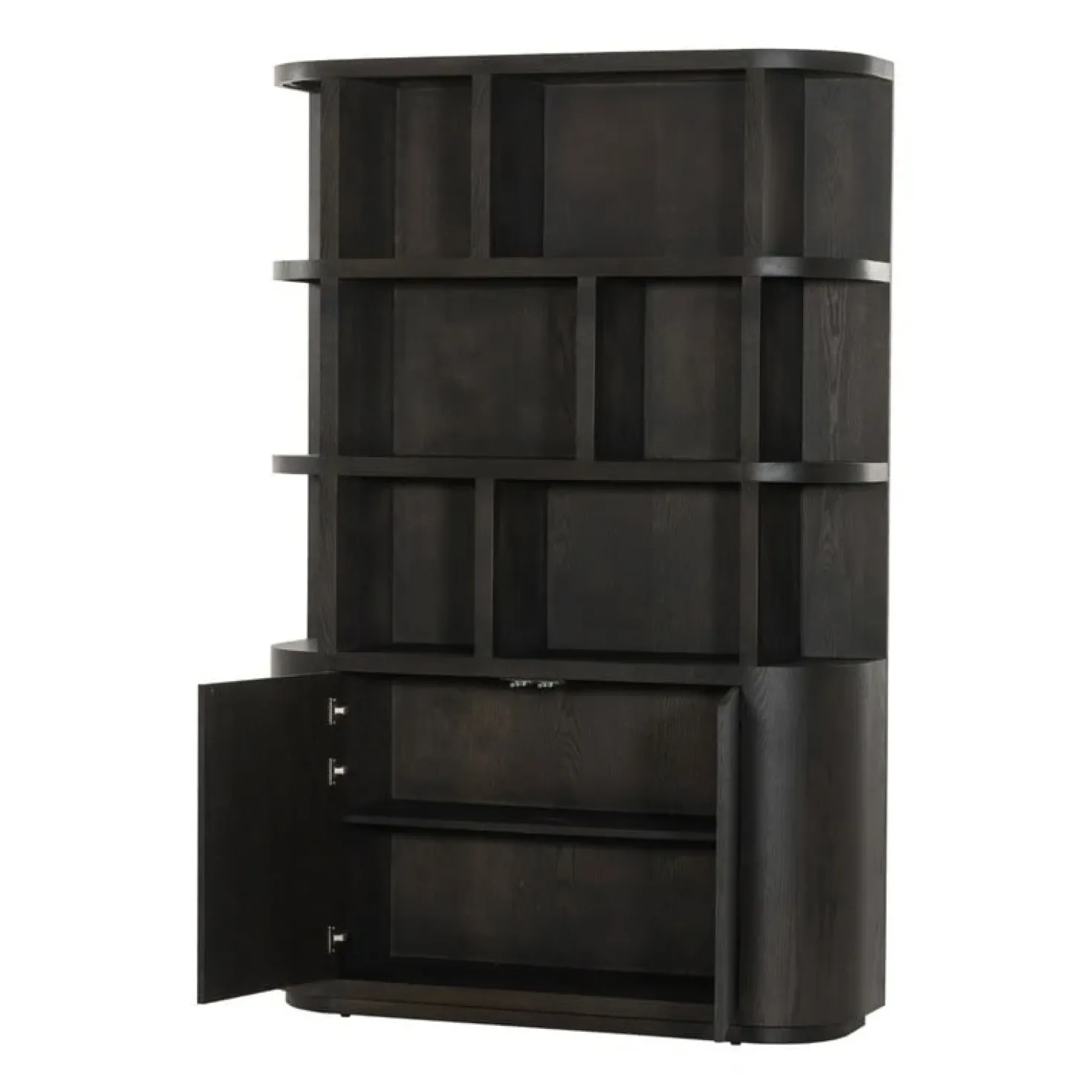 Novero Vakkenkast Espresso eiken 145cm