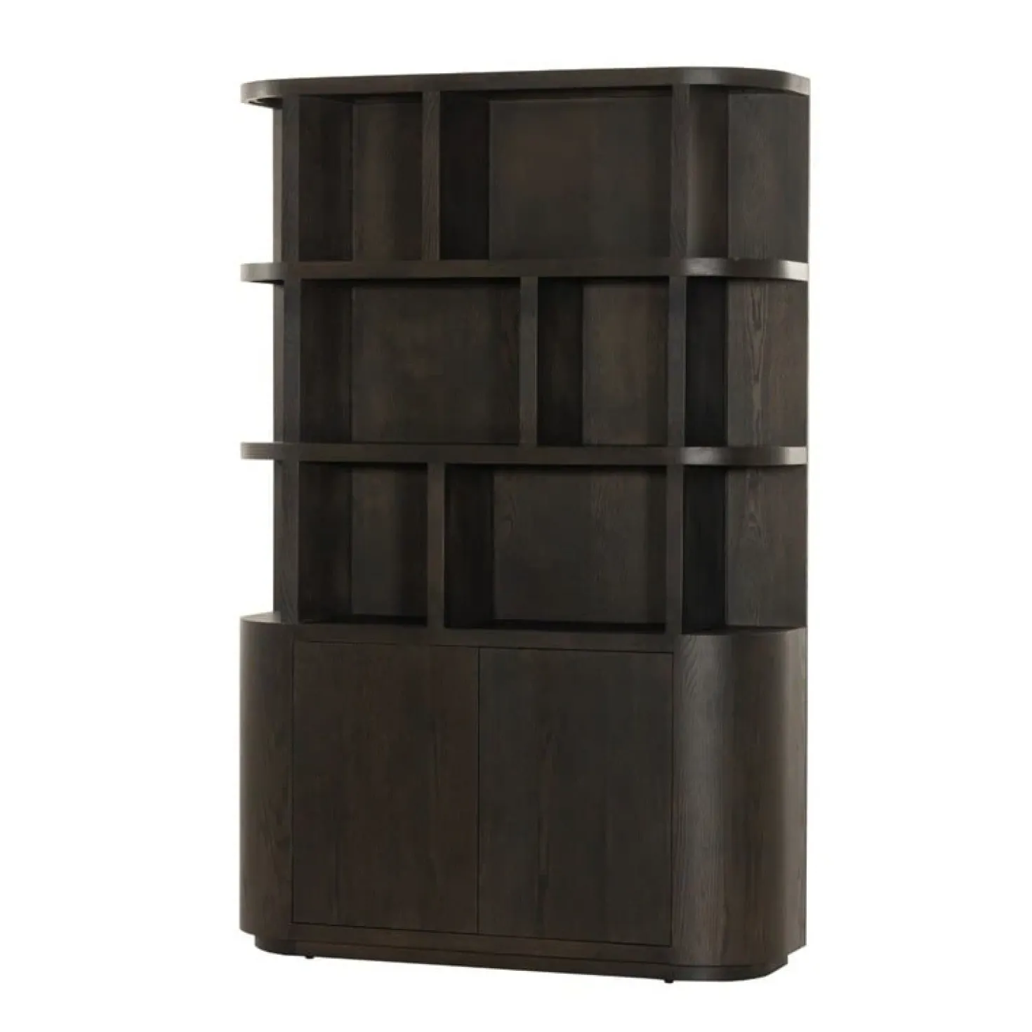 Novero Vakkenkast Espresso eiken 145cm