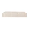 Novi Chaise Longue Bank Links Bouclé Naturel