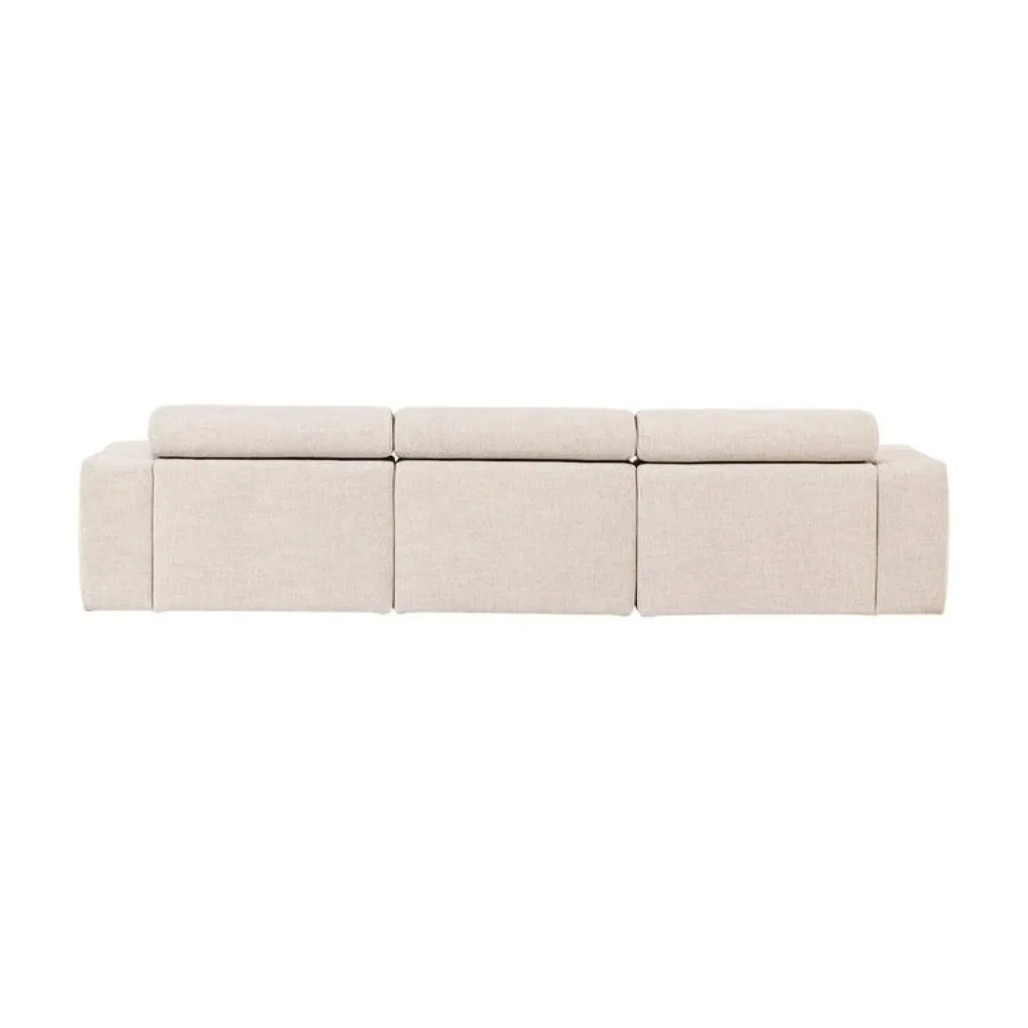 Novi Chaise Longue Bank Links Bouclé Naturel