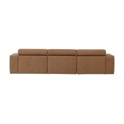 Novi Chaise Longue Bank Links Bouclé Karamelbruin