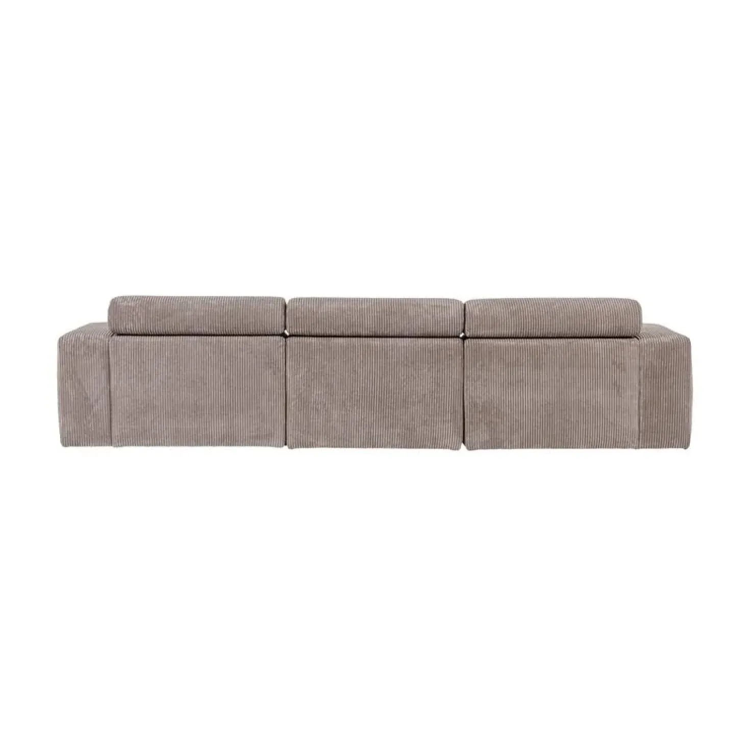 Novi Chaise Longue Bank Rechts Ribstof Zand