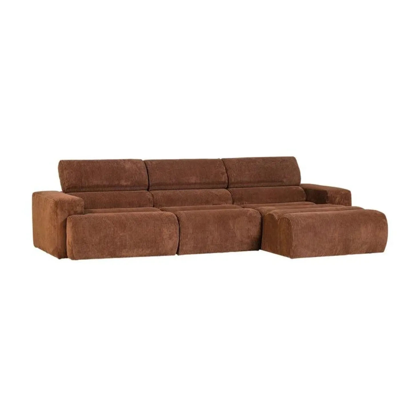 Novi Chaise Longue Bank Rechts Ribstof Terra