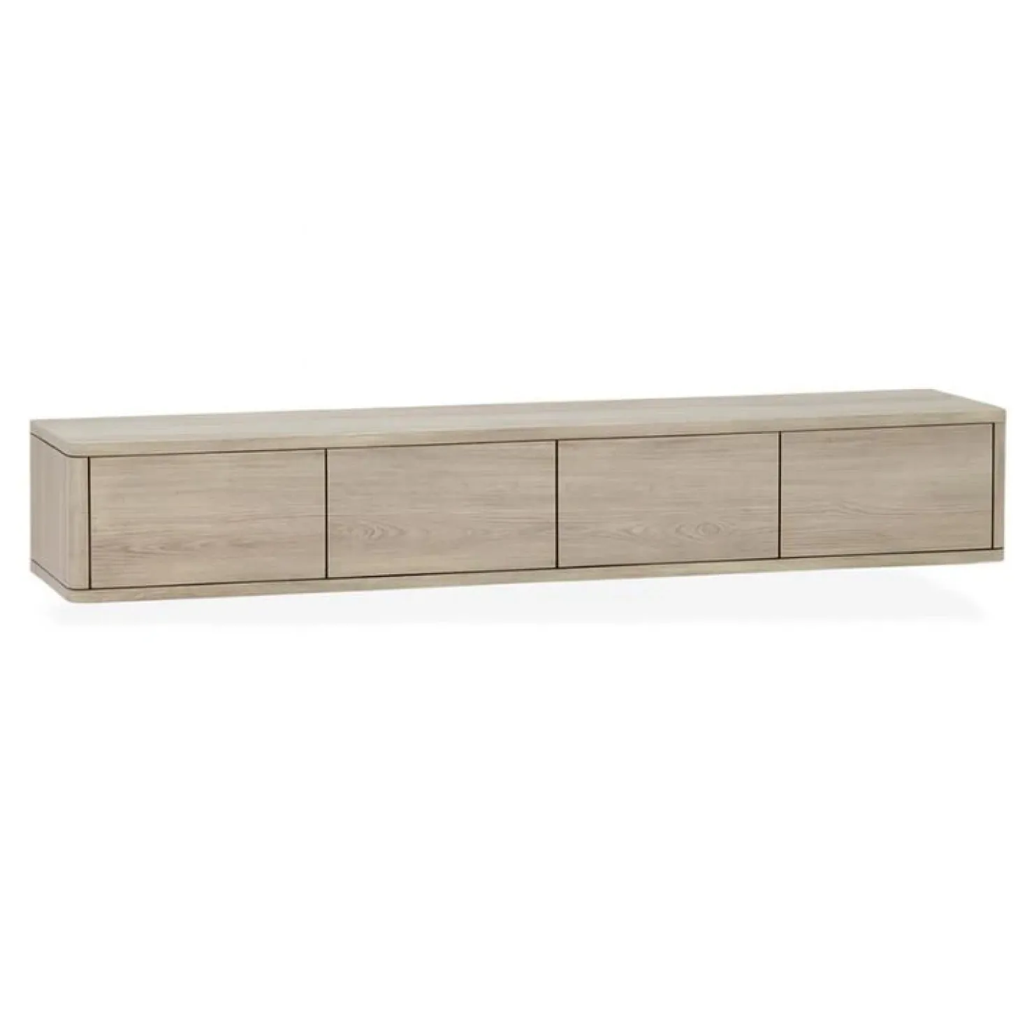 Nuvoro Zwevend Tv meubel 4-deurs Misty oak 236cm