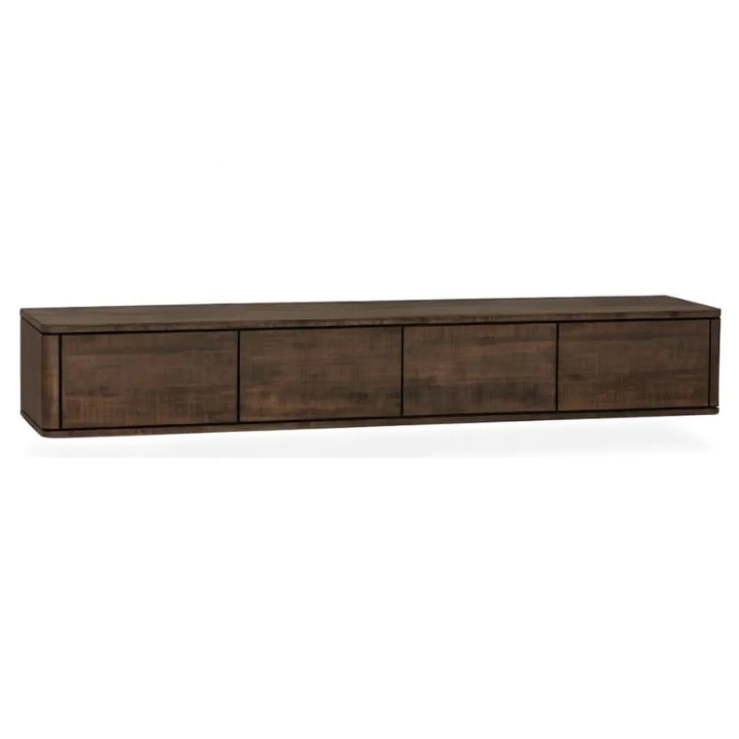 Nuvoro Zwevend Tv meubel 4-deurs Dark Mango 236cm