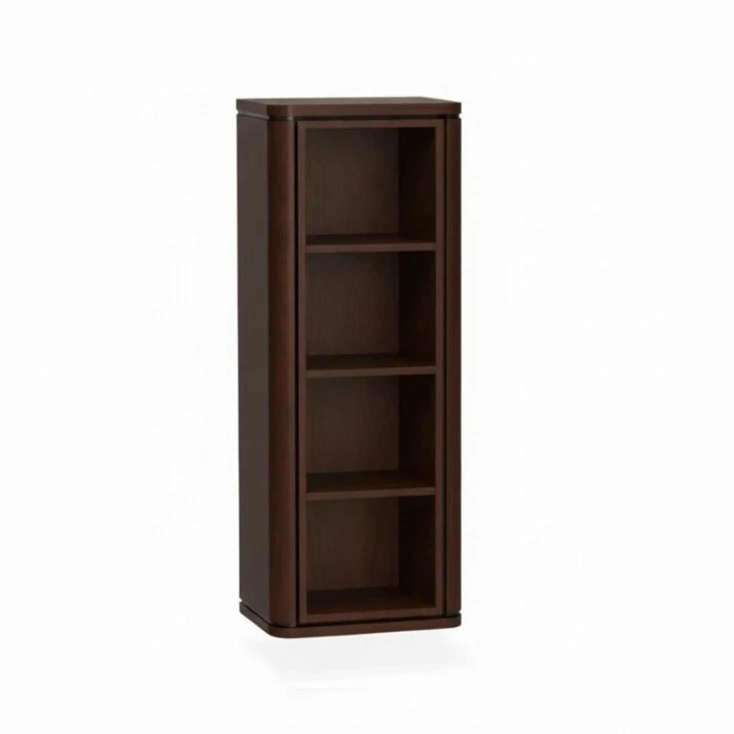 Nuvoro Zwevende Wandkast 4-vaks Dark Mango 45cm