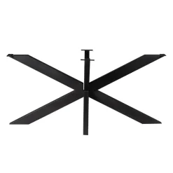 Onyx Matrixpoot ovaal/rechthoek zwart 160cm