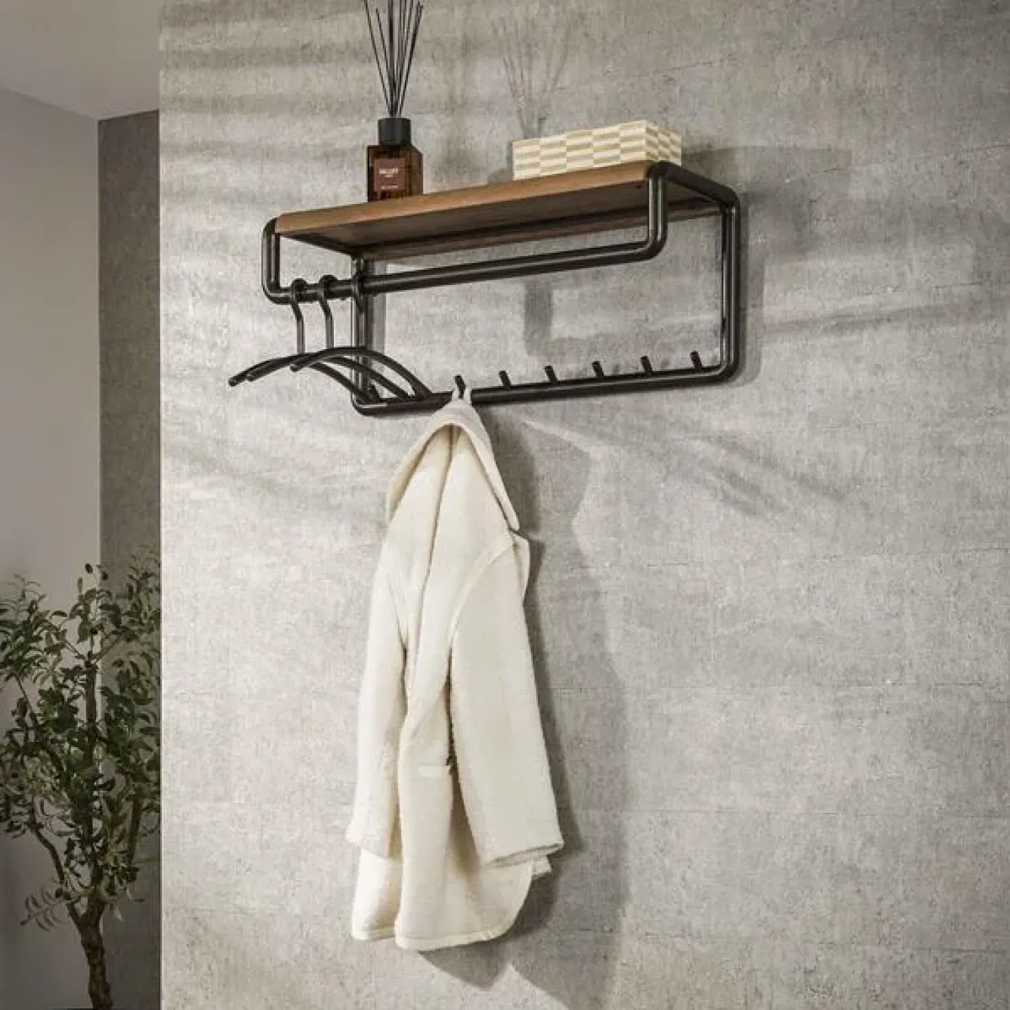 Patrick Kapstok met hoedenplank 8 haken 80cm