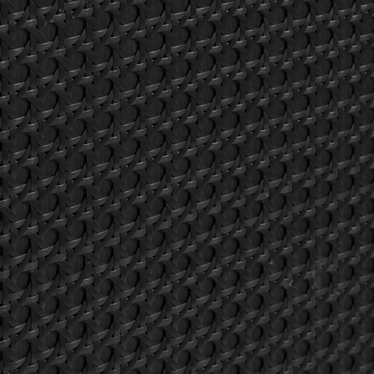 Pernille dressoir zwart melamine rotan 140cm