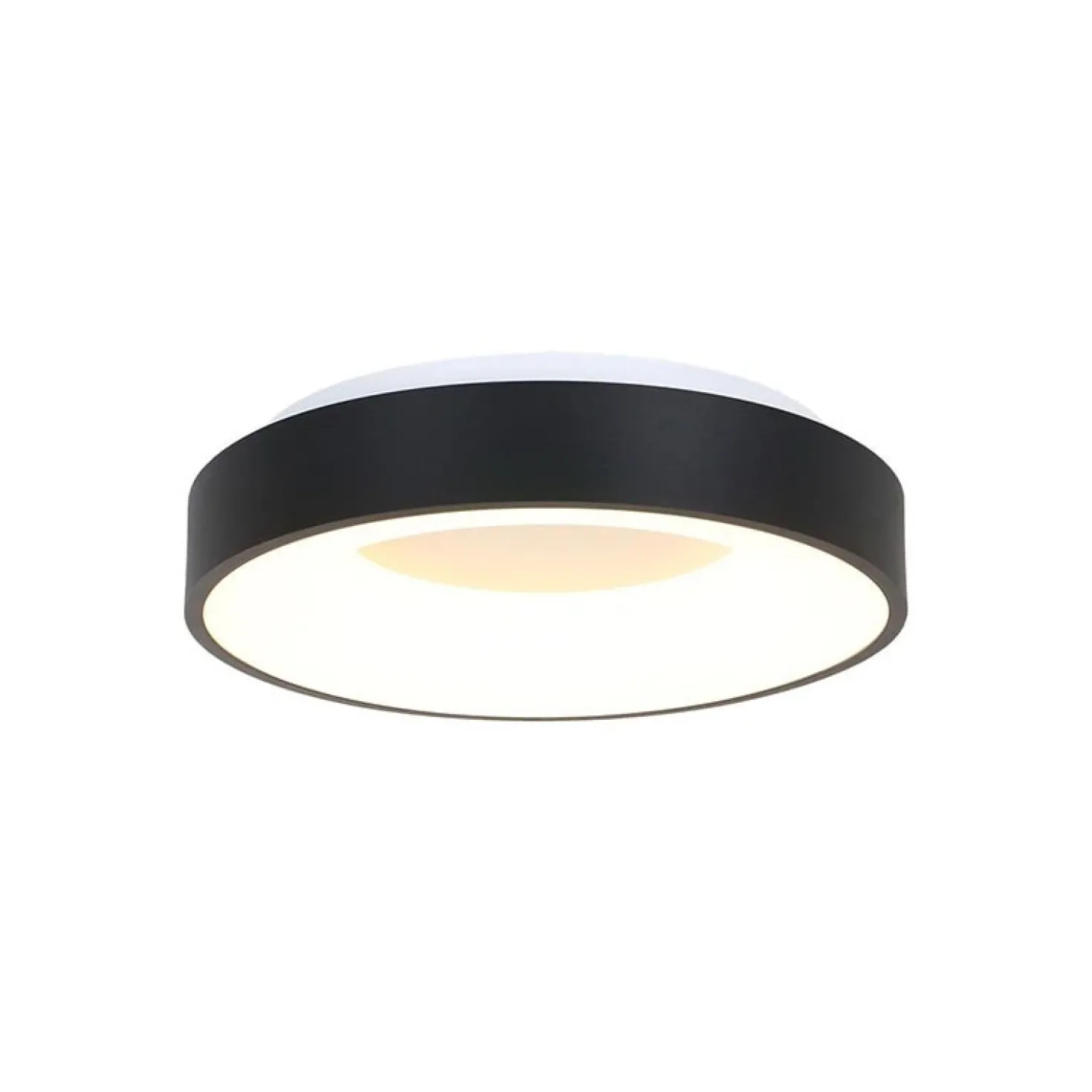 Plafonniere Ringlede zwart medium 38cm