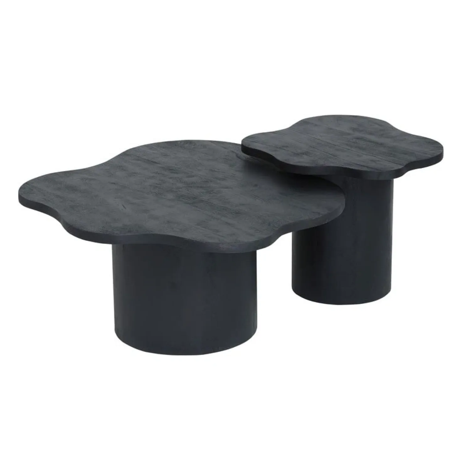 Rosetta Bijzettafel Organisch Zwart 65cm