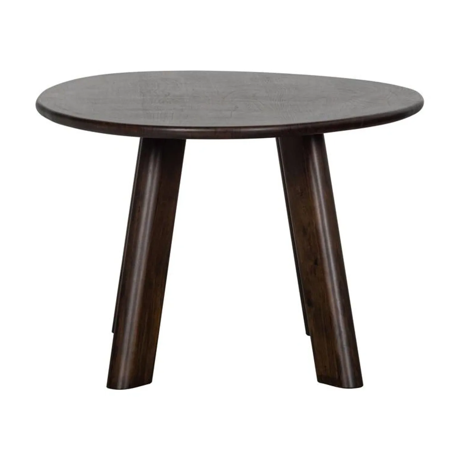 Roundly Eettafel organisch Mangohout Walnoot 160cm