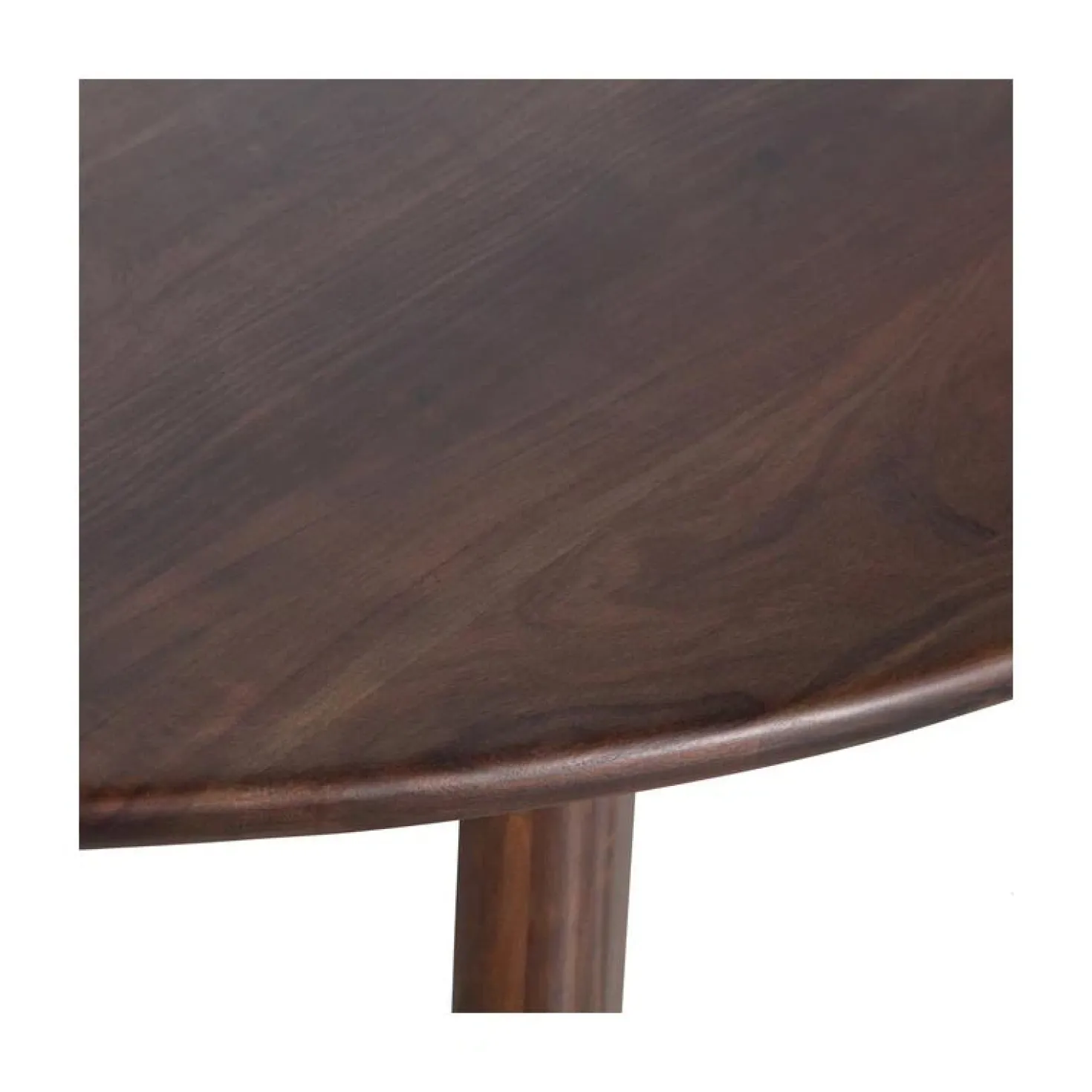 Roundly Eettafel organisch Mangohout Walnoot 160cm