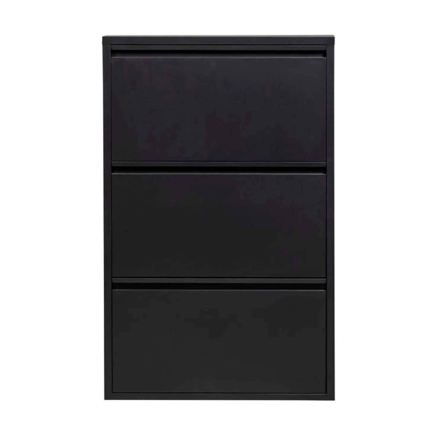 Sabine 3-Vaks Schoenenkast Metaal Zwart 66cm