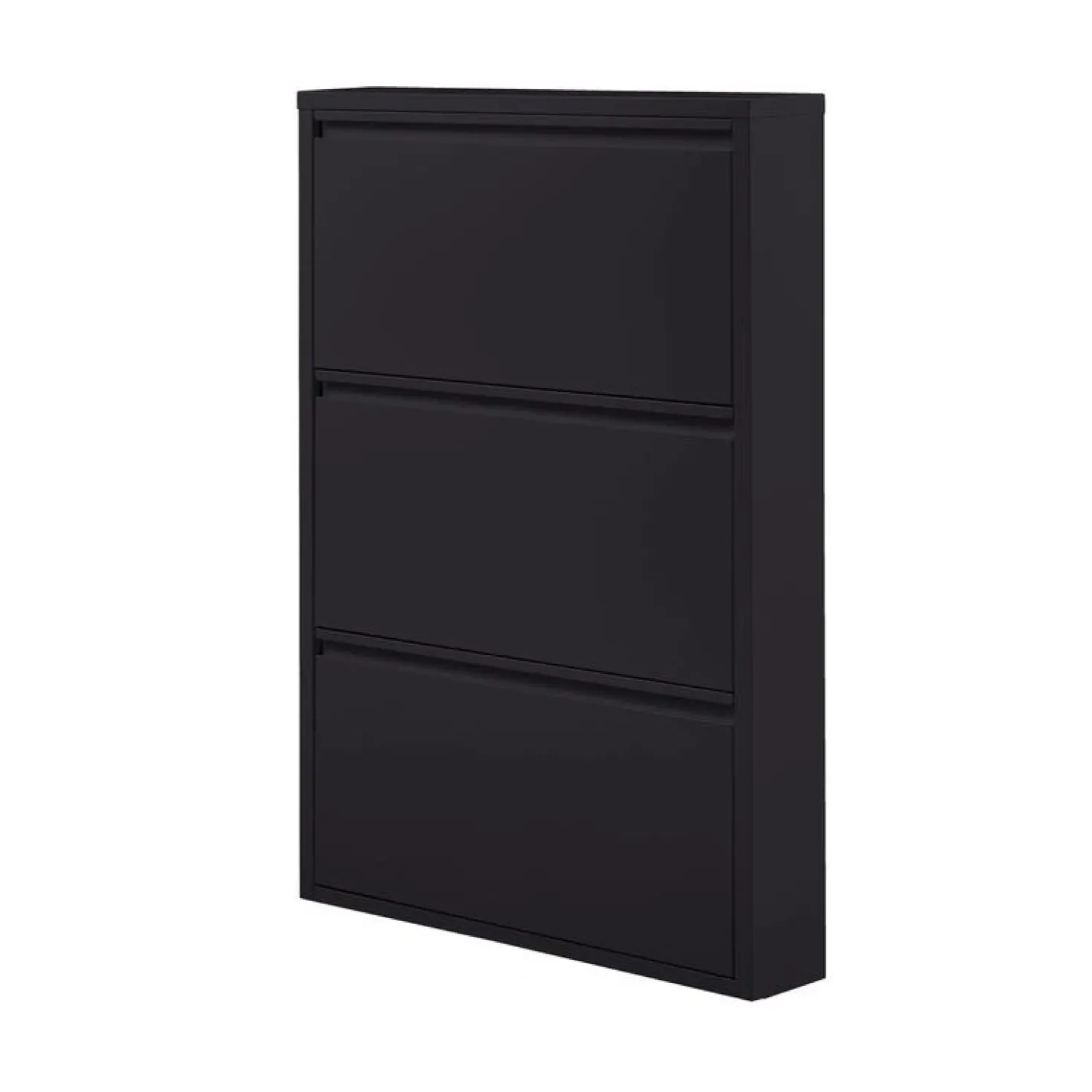 Sabine 3-Vaks Schoenenkast Metaal Zwart 66cm