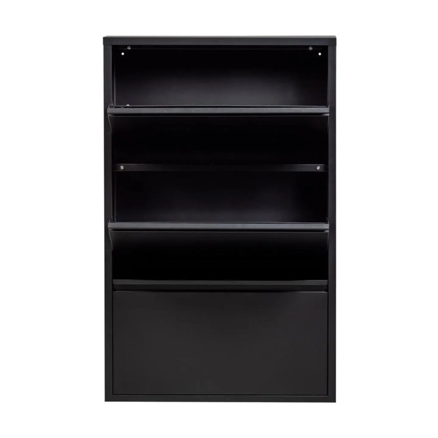 Sabine 3-Vaks Schoenenkast Metaal Zwart 66cm