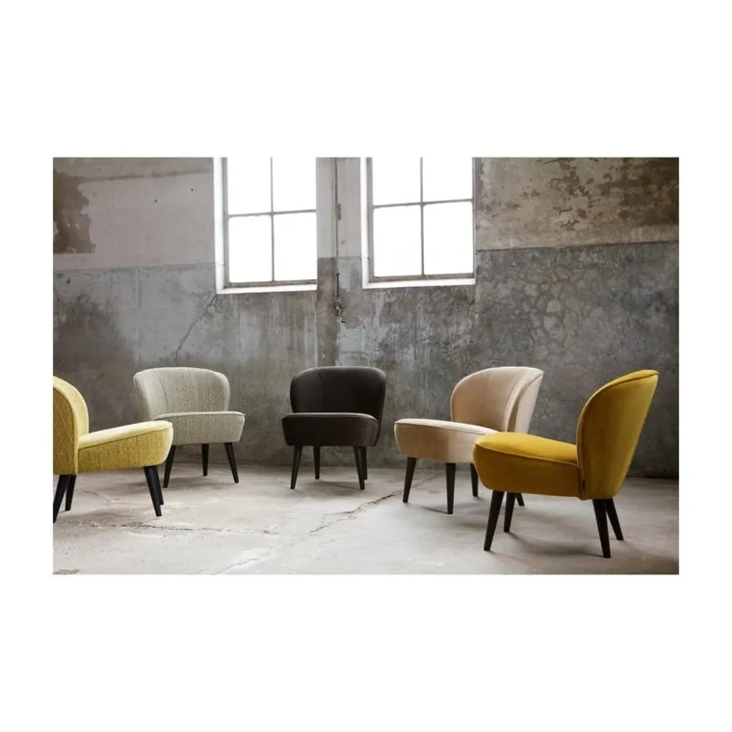 Sara Fauteuil Velvet Warm Groen