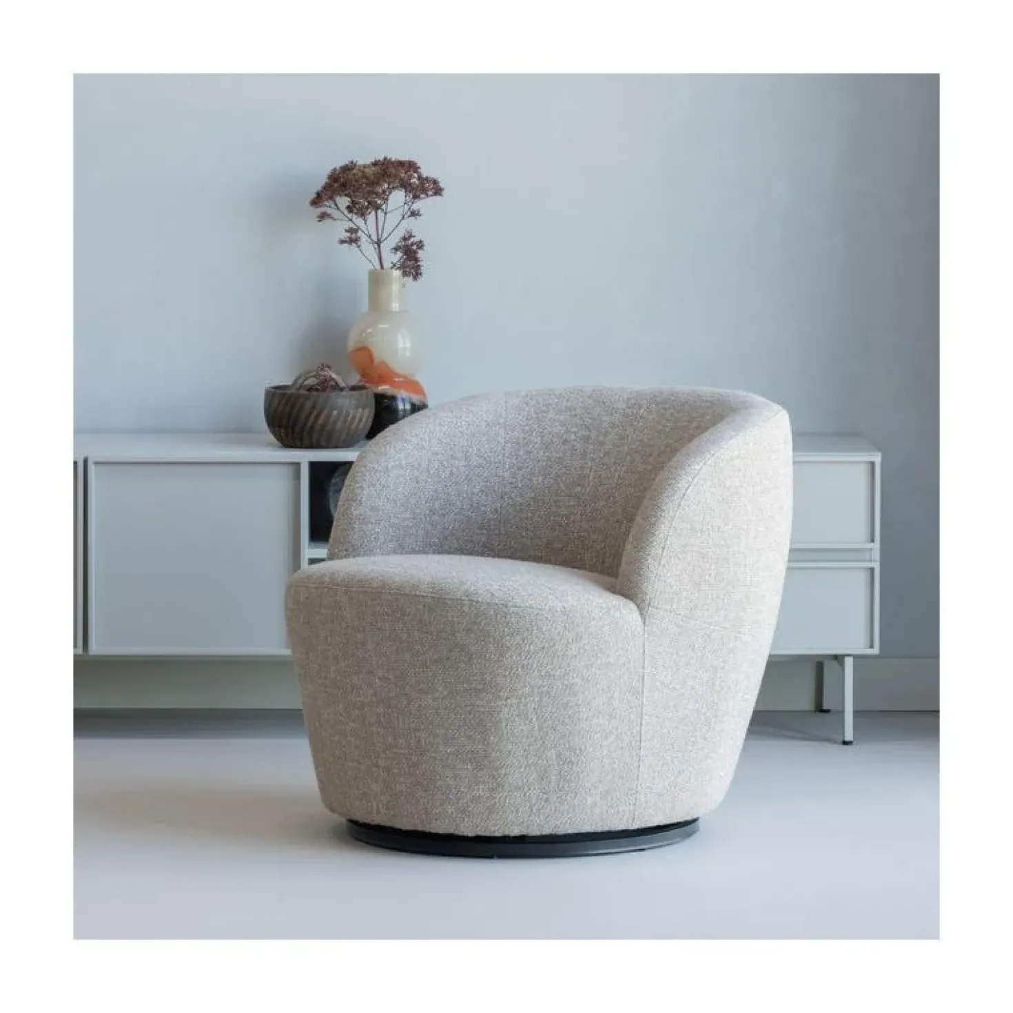 Serra Draaifauteuil Naturel Melange