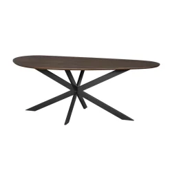 Shane Eettafel Organisch Walnoot Eikenhout 180cm