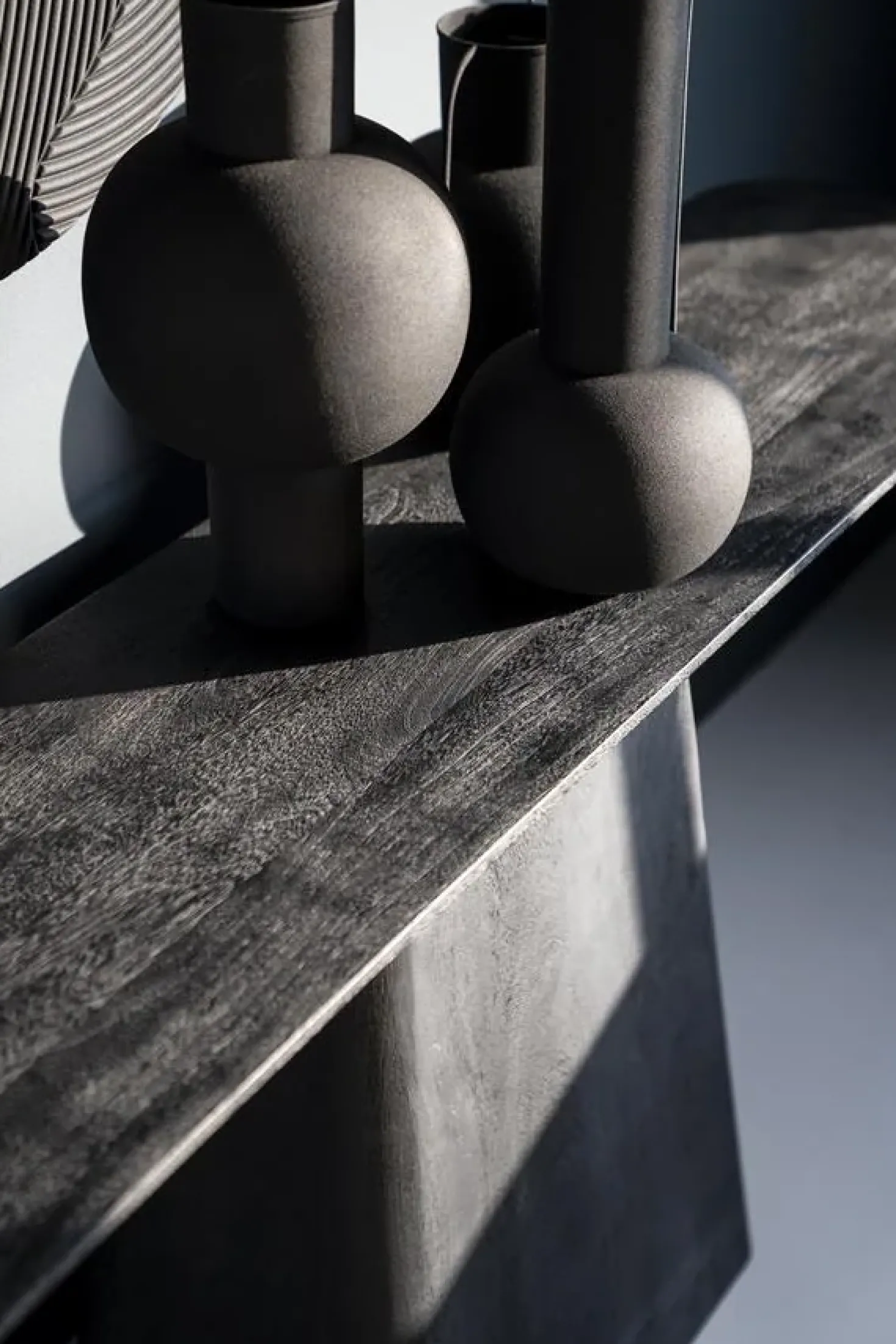 Sidetable Aron 180×40 zwart