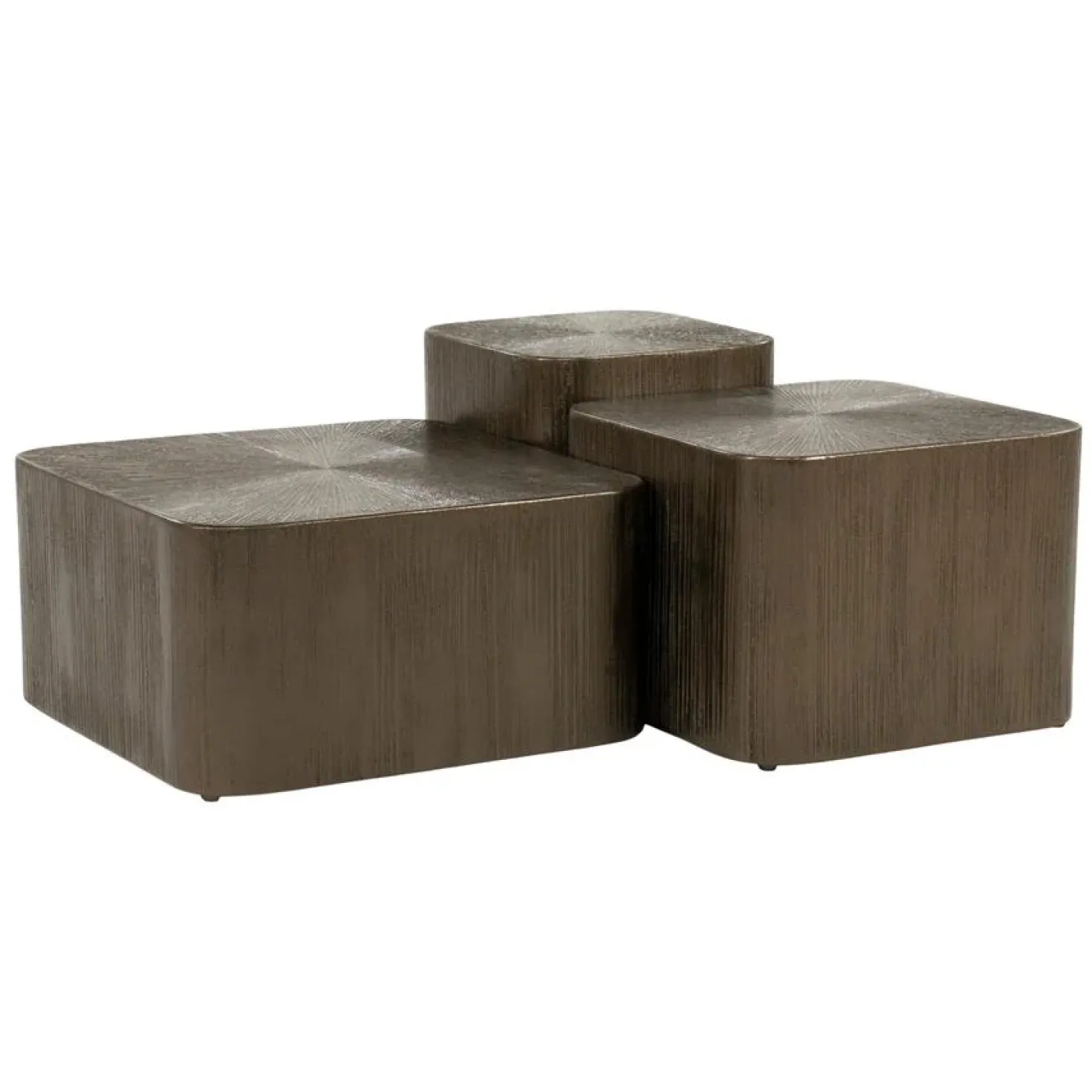 Silva Salontafel Set van 3 Bruin