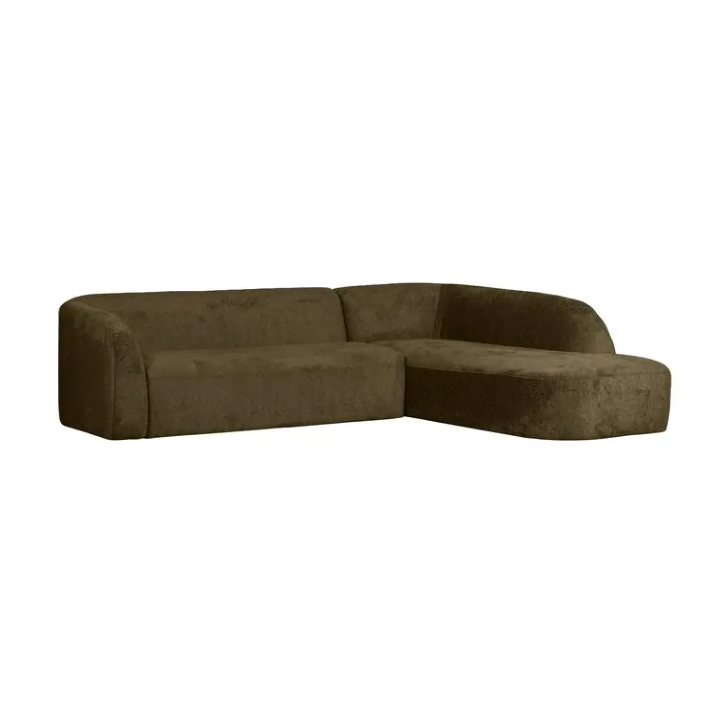 Sloping Hoekbank Rechts Structure Velvet Bonsai