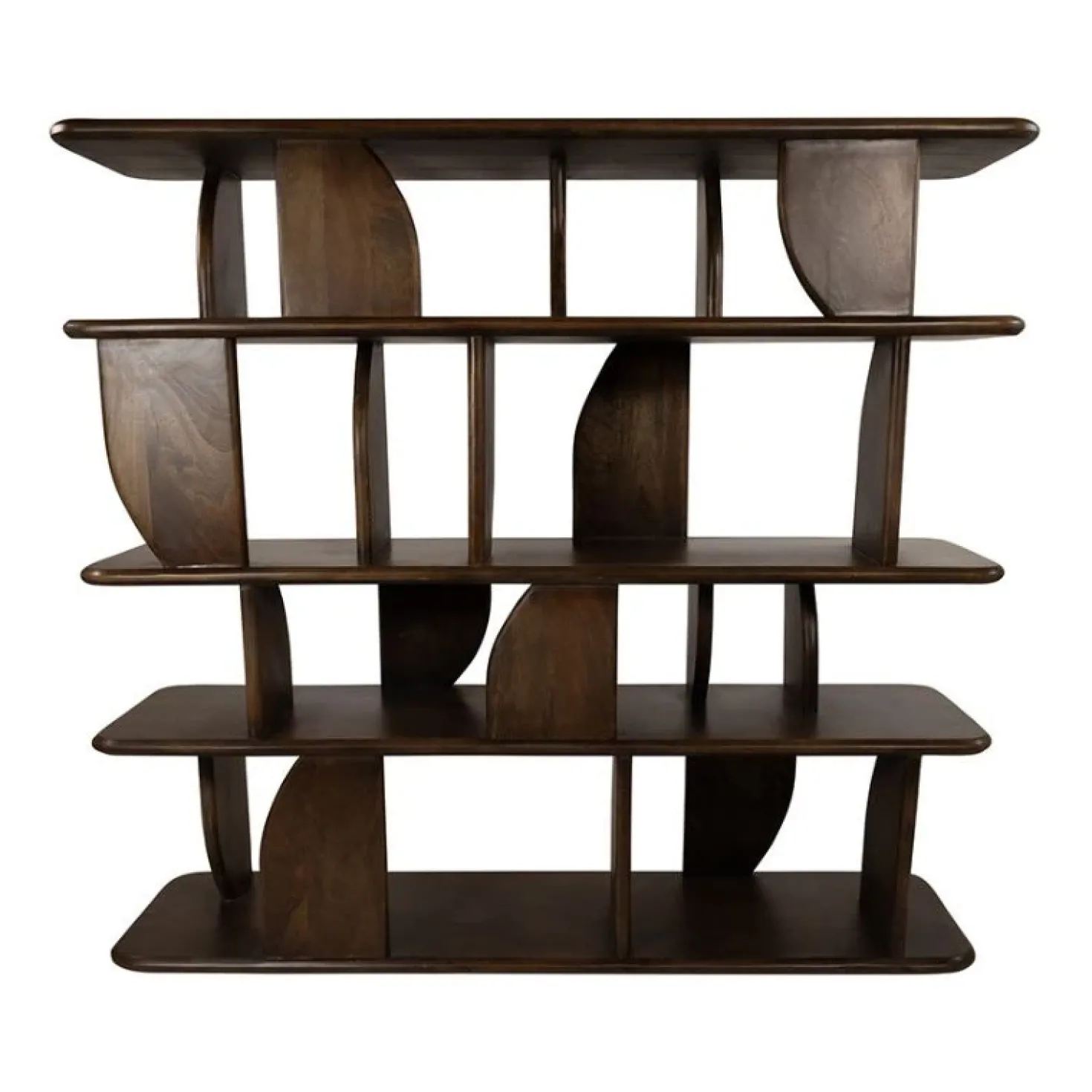 Sorano Boekenkast mangohout Walnoot 140 cm