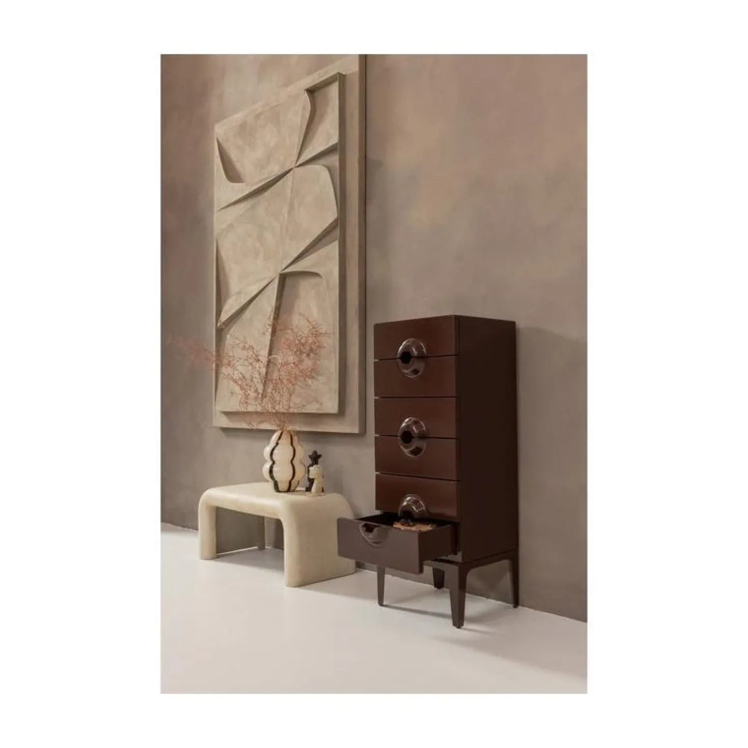 Stani Salontafel set van 2 Betonlook Naturel