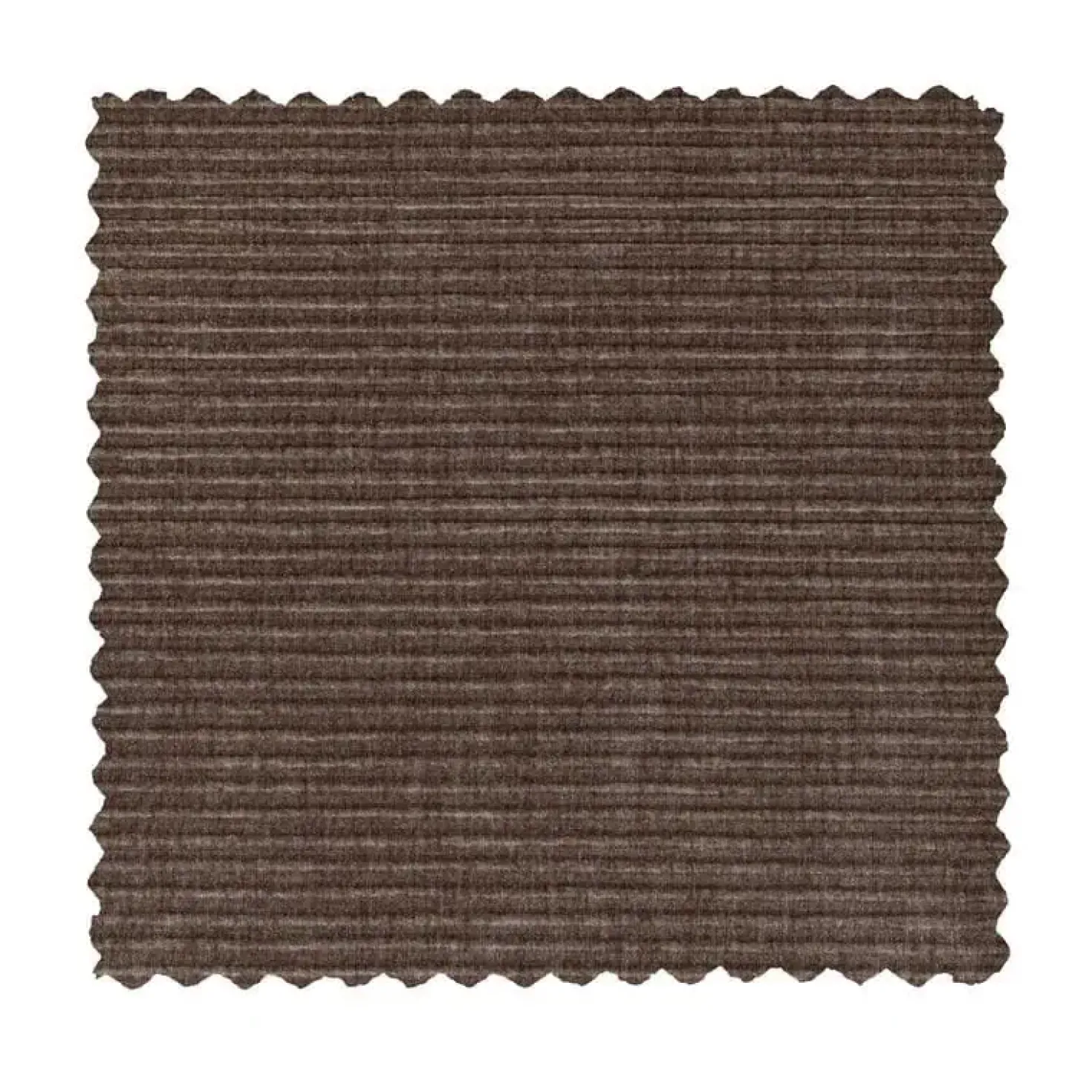 Statement Hocker Ribstof Taupe 80cm