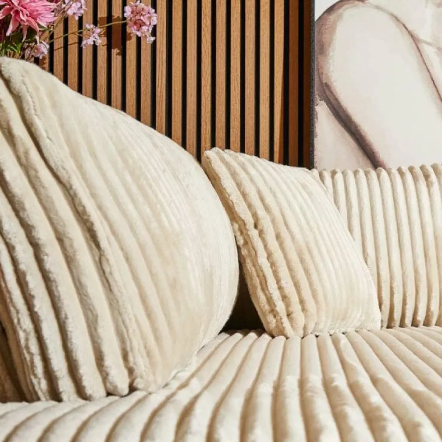 Sterre Hoekbank Sofa L + 2,5 zits Creme zand