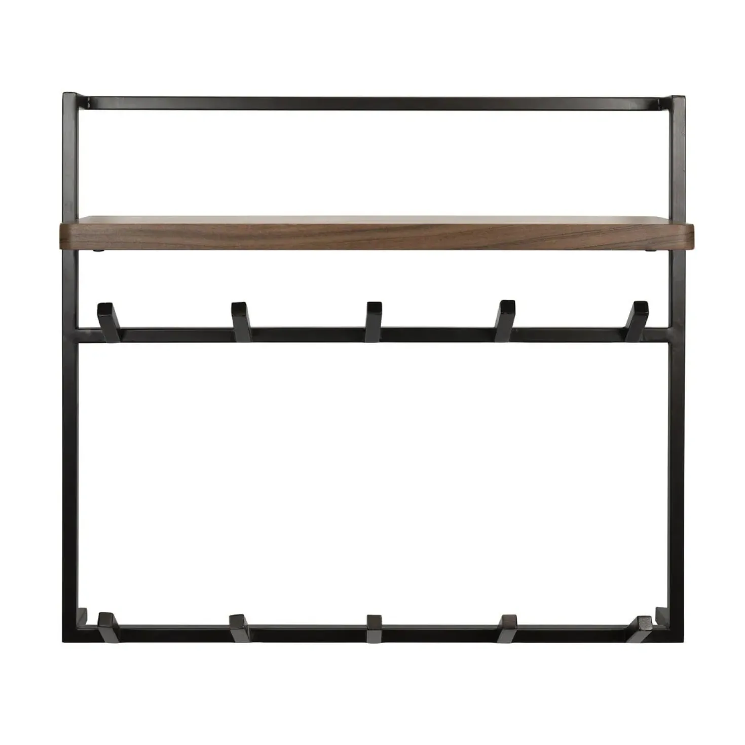 Stockton Kapstok hoog 12 haken Bruin 85cm