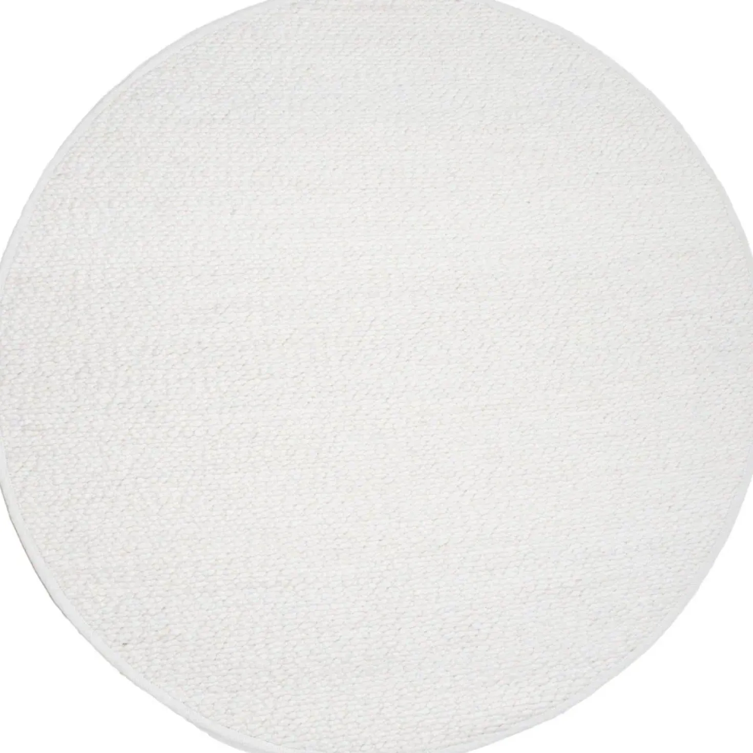 Stone vloerkleed Wit Rond 160x160cm