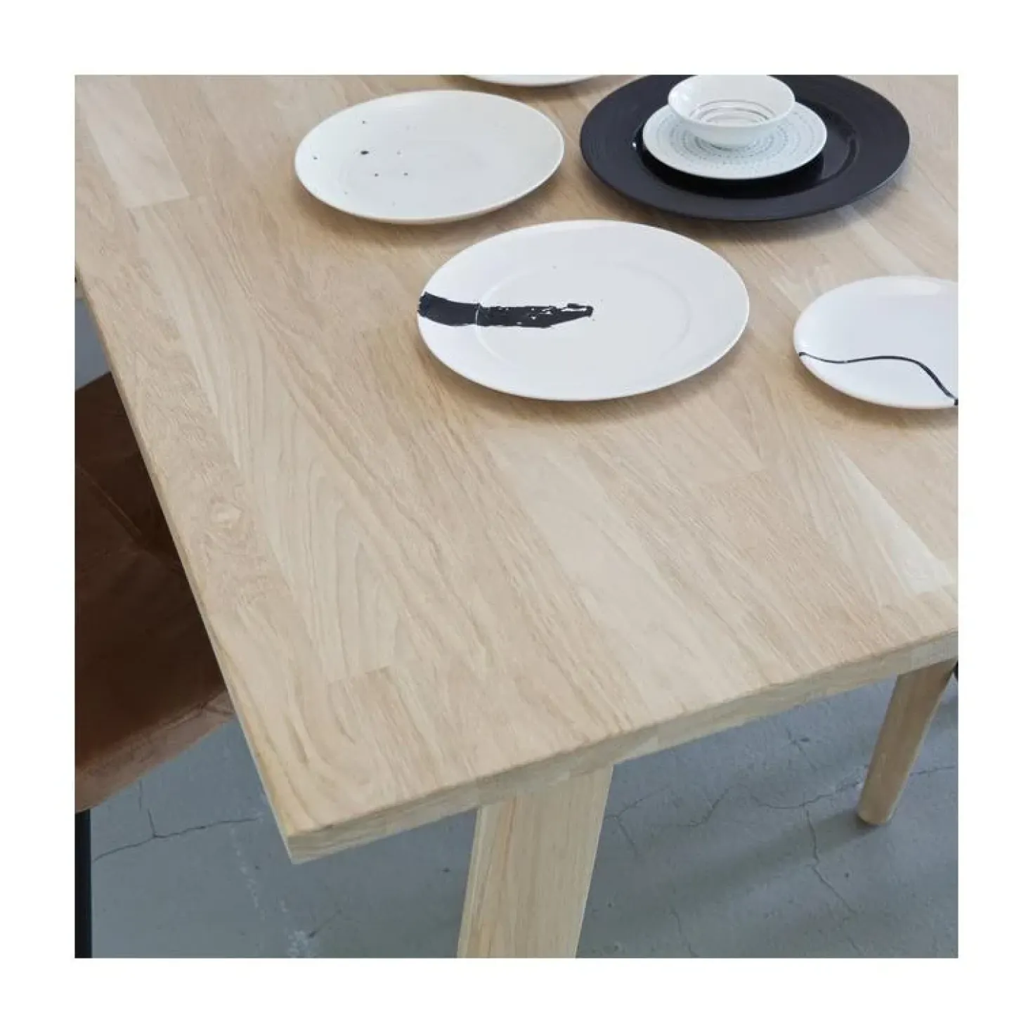 Tablo A Vorm Poot Eiken Set van 2