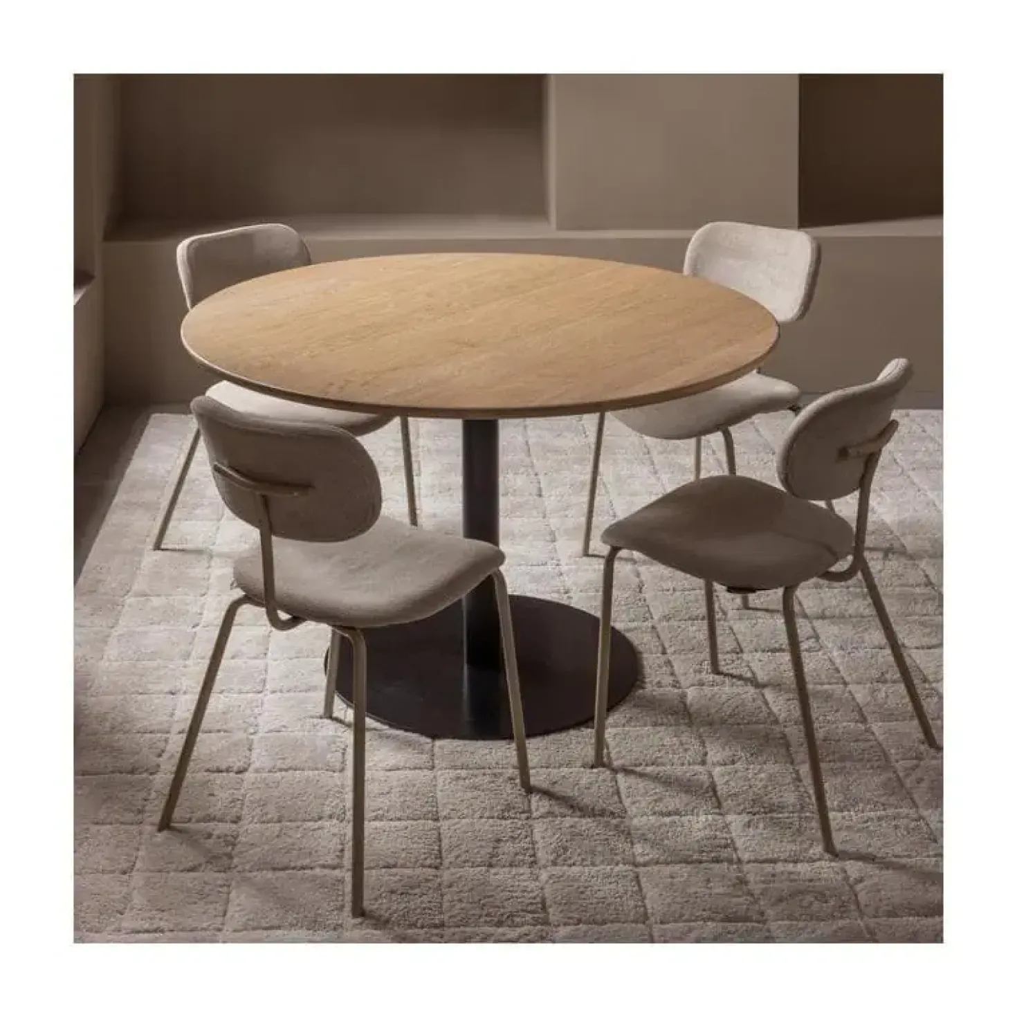 Tablo Eettafel rond VL Eikenhout naturel 120cm