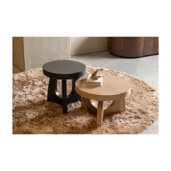 Tala Bijzettafel MDF Rond Naturel 55cm