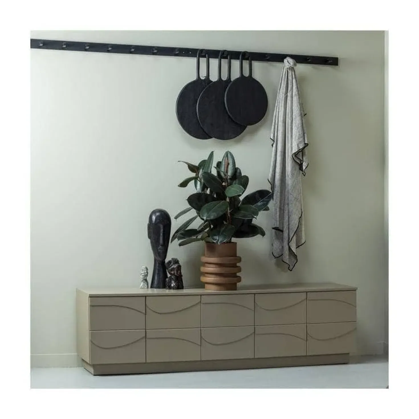 Teo Tv meubel Grenen Mud 180cm