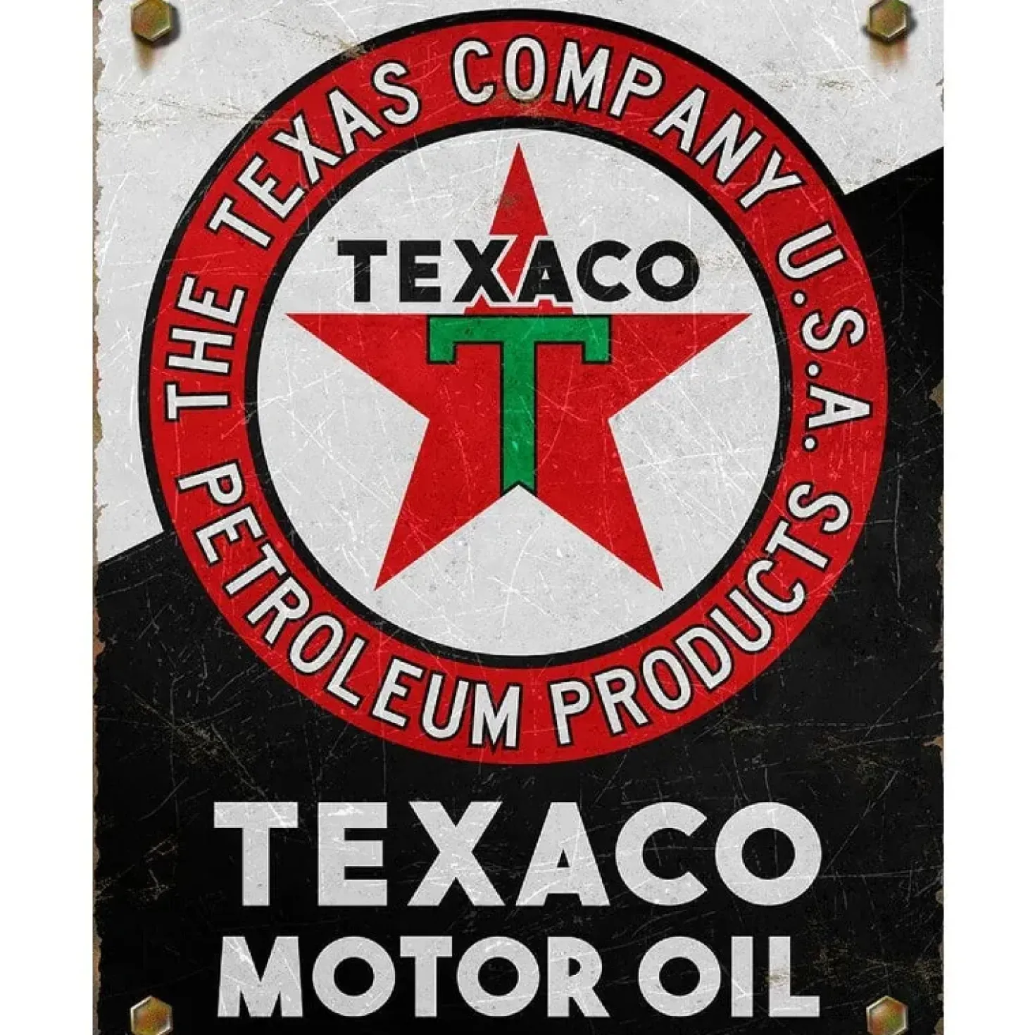 Texaco Motor Oil metalen bord