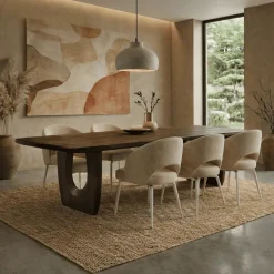 Tobias Eetkamertafel Walnoot 240cm