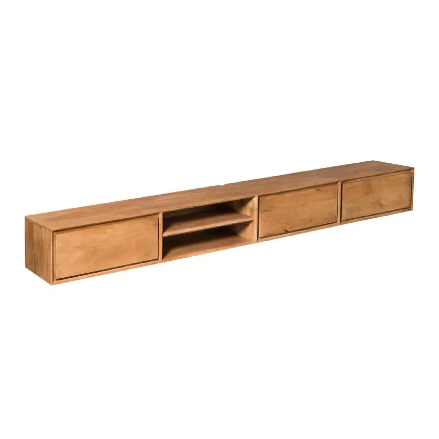 Tony Zwevend Tv meubel Naturel Mangohout 240 cm