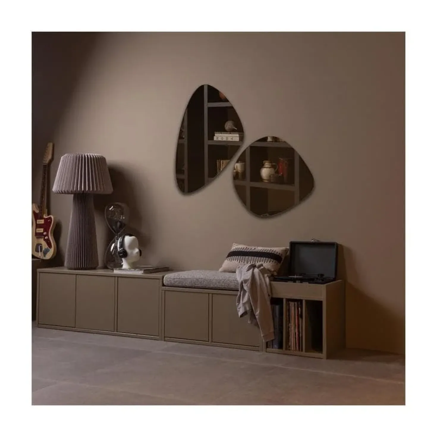 Turner Tv meubel Grenen Mud 120cm