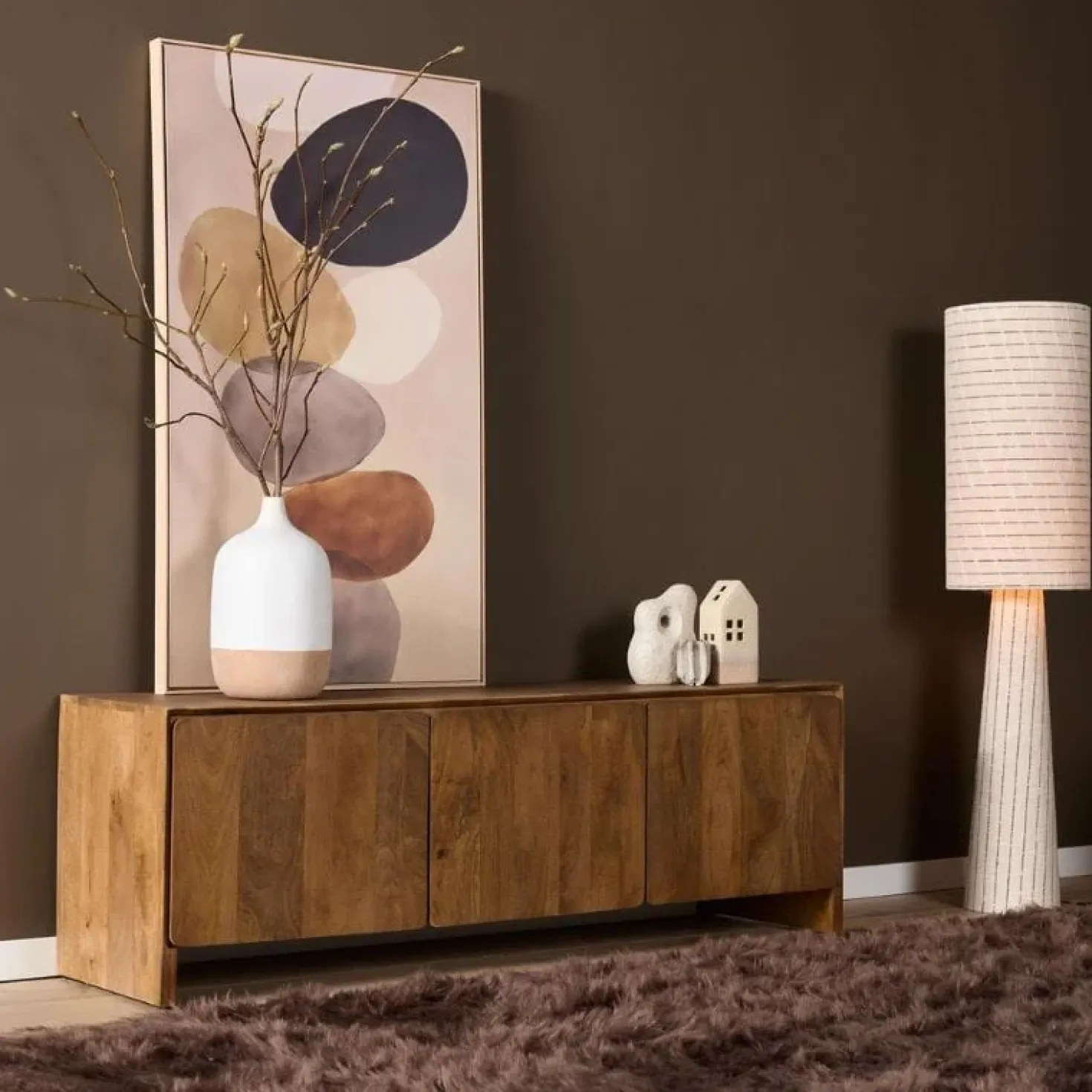 Tv meubel Dense Mangohout 150 cm
