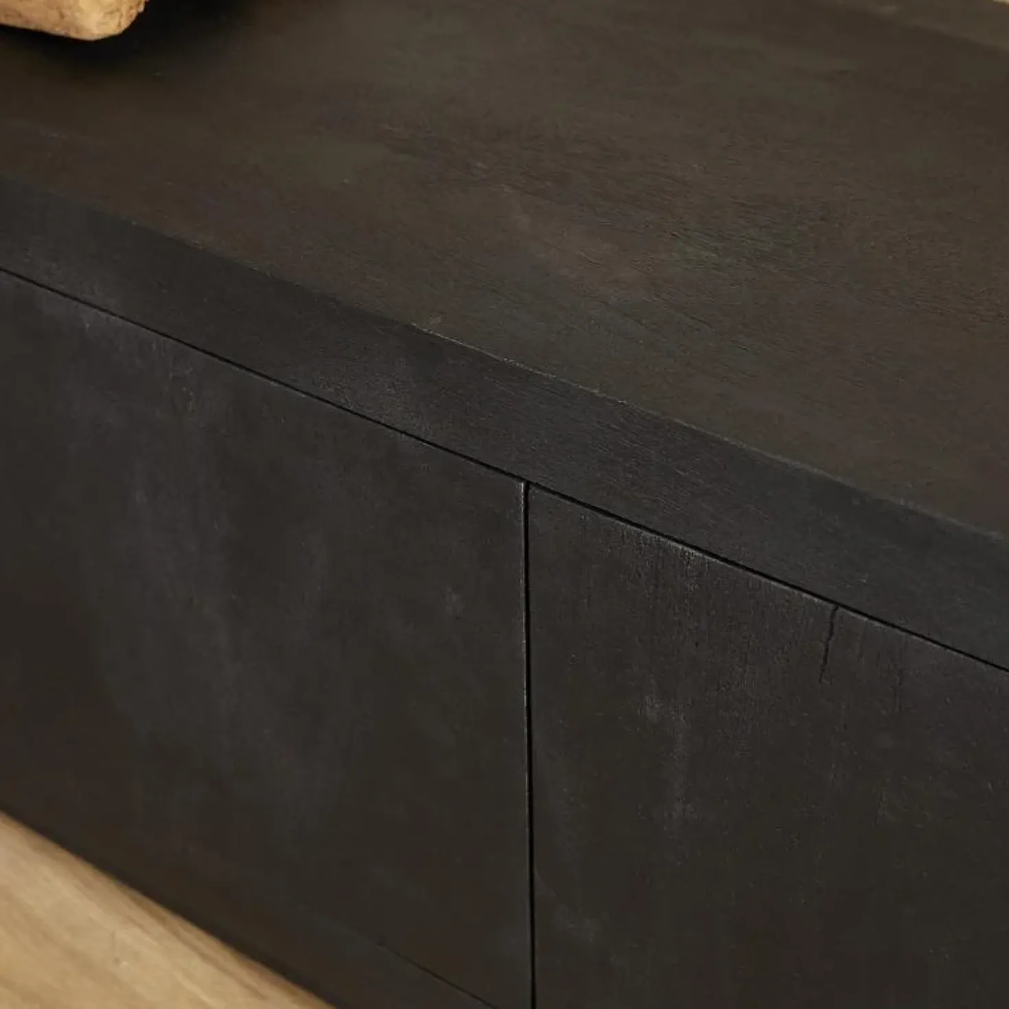 TV meubel Dortmund mangohout zwart 150cm