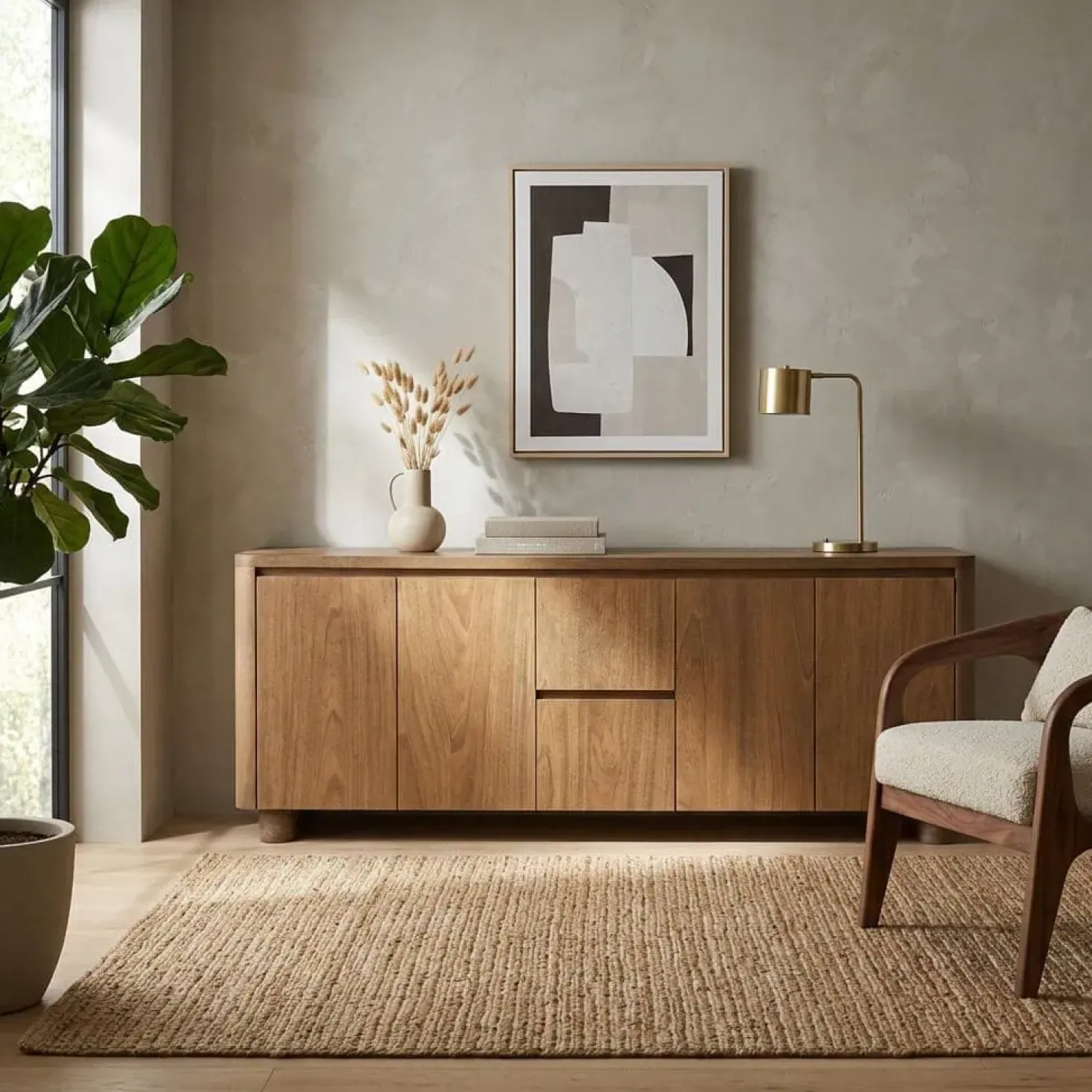 Tv-meubel Edward mangohout 160cm