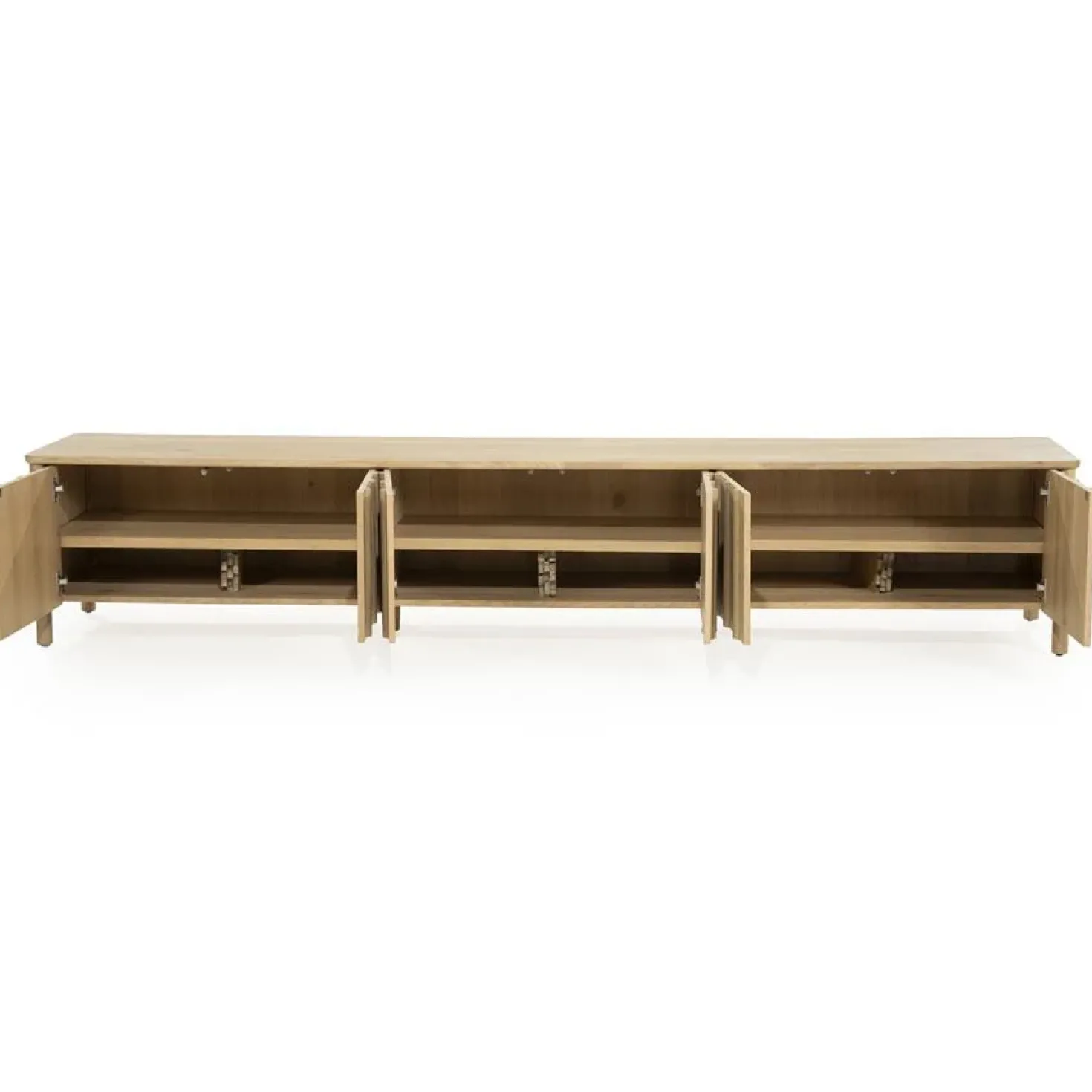 Tv-meubel Jake 6 deurs naturel 264cm